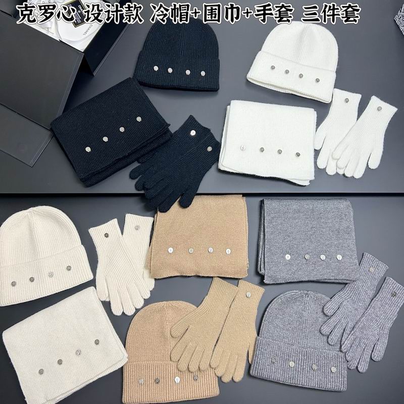 Chrome Hearts scarf hat gloves dx (2)