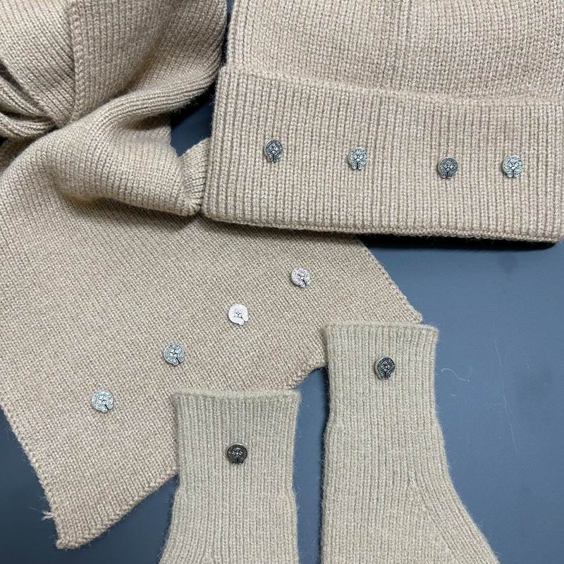 Chrome Hearts scarf hat gloves dx (6)