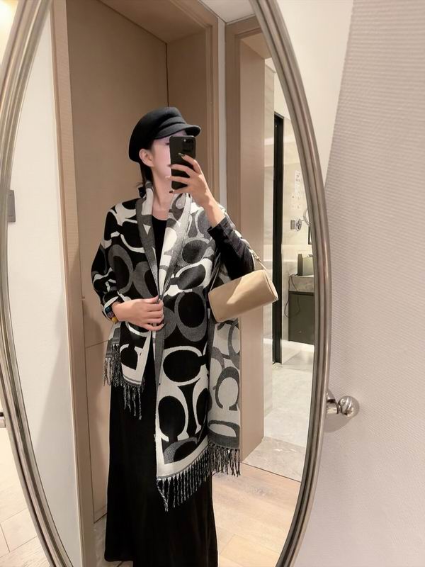 Coach Scarf 190X60cm 97%羊毛3%羊绒 E23 (26)
