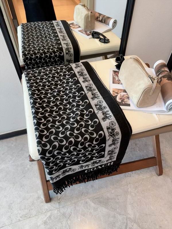 Coach Scarf 195X53cm 97%羊毛3%羊绒 E35 (11)