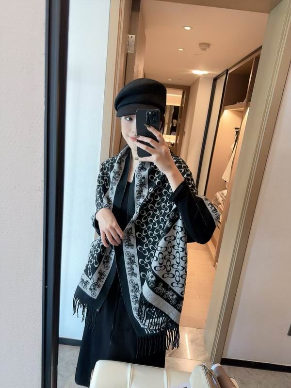 Coach Scarf 195X53cm 97%羊毛3%羊绒 E35 (13)