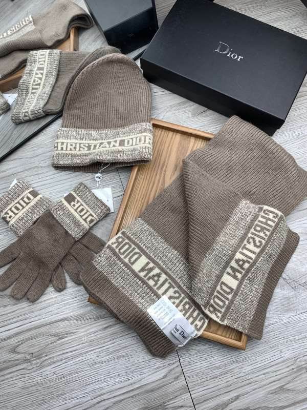 Dior Scarf Hat gloves hm (13)