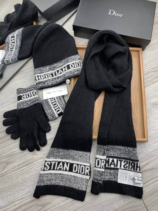 Dior Scarf Hat gloves hm (16)