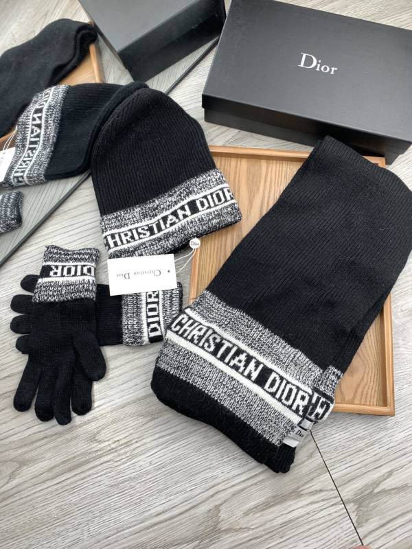 Dior Scarf Hat gloves hm (17)