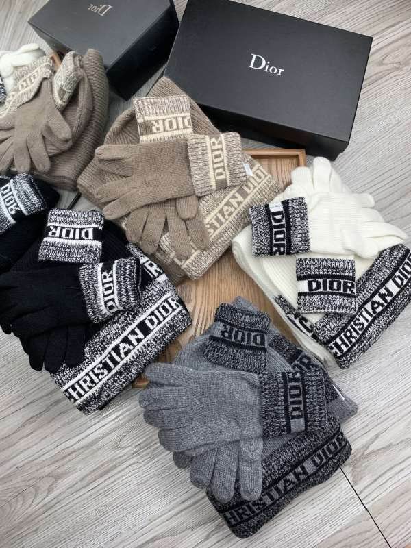 Dior Scarf Hat gloves hm (20)