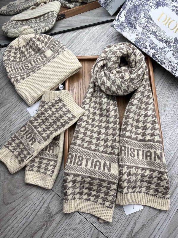 Dior Scarf Hat gloves hm (7)