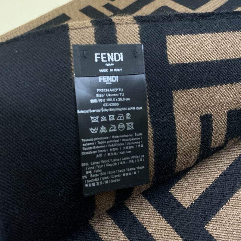 Fendi Scarf 35X180cm 95%羊毛5%蚕丝 E03 (2)