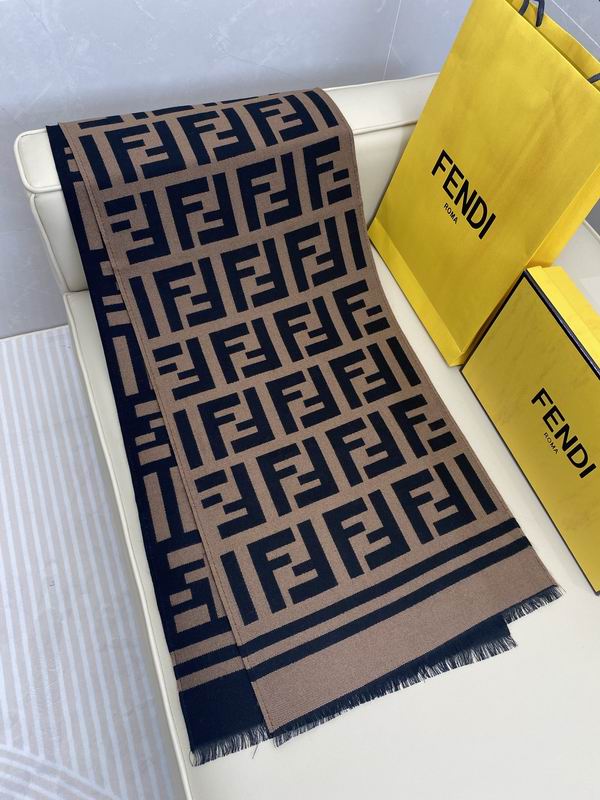 Fendi Scarf 35X180cm 95%羊毛5%蚕丝 E03 (4)