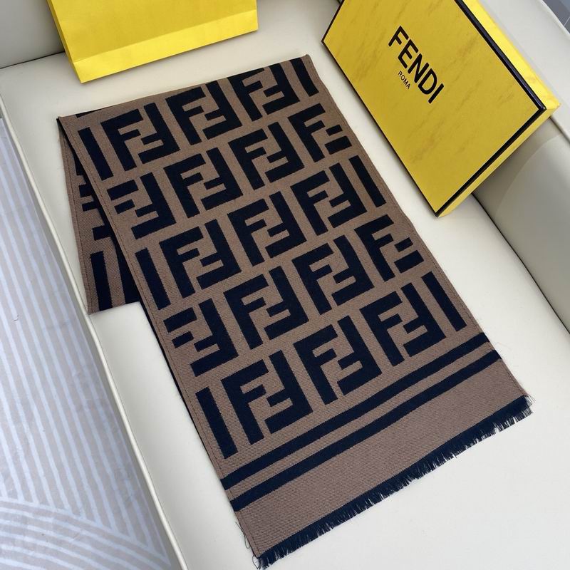 Fendi Scarf 35X180cm 95%羊毛5%蚕丝 E03 (6)