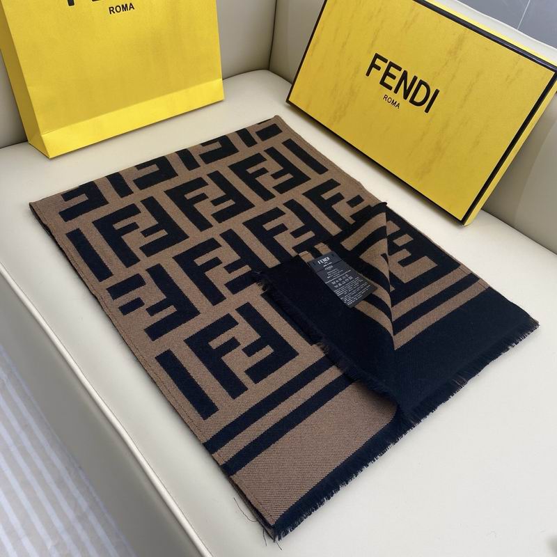 Fendi Scarf 35X180cm 95%羊毛5%蚕丝 E03 (7)