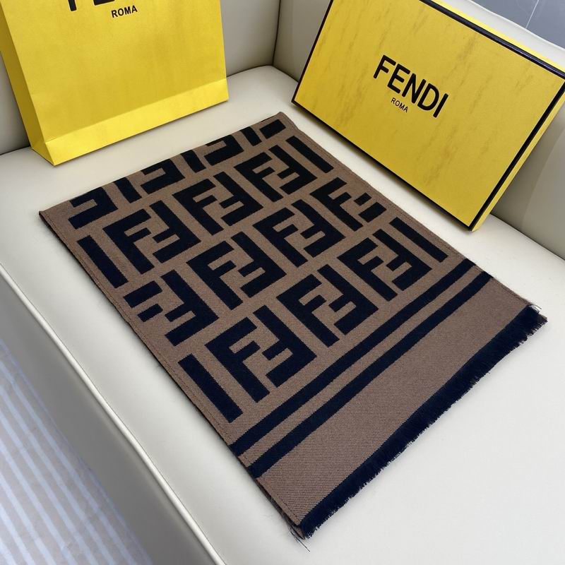 Fendi Scarf 35X180cm 95%羊毛5%蚕丝 E03 (8)