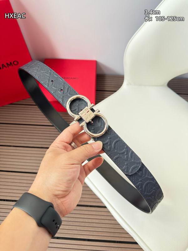 Ferragamo belt 34mmX105-125cm 8L (1)