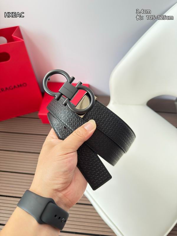 Ferragamo belt 34mmX105-125cm 8L (10)