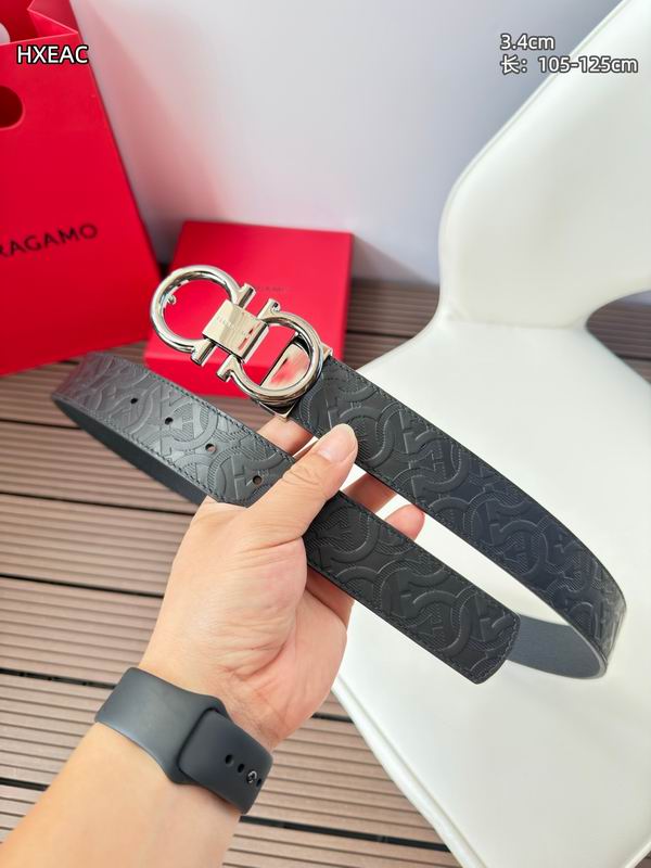 Ferragamo belt 34mmX105-125cm 8L (15)