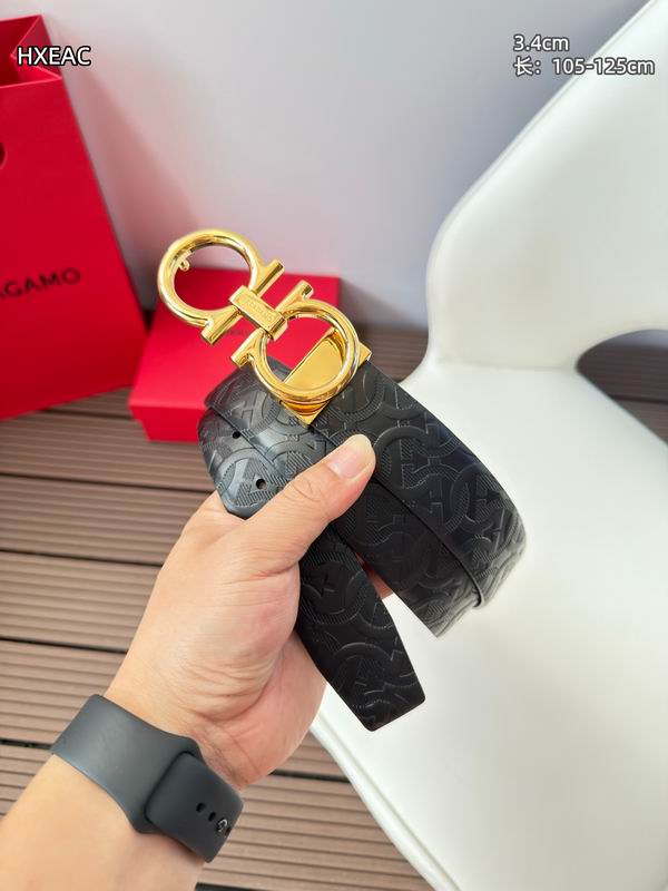 Ferragamo belt 34mmX105-125cm 8L (38)