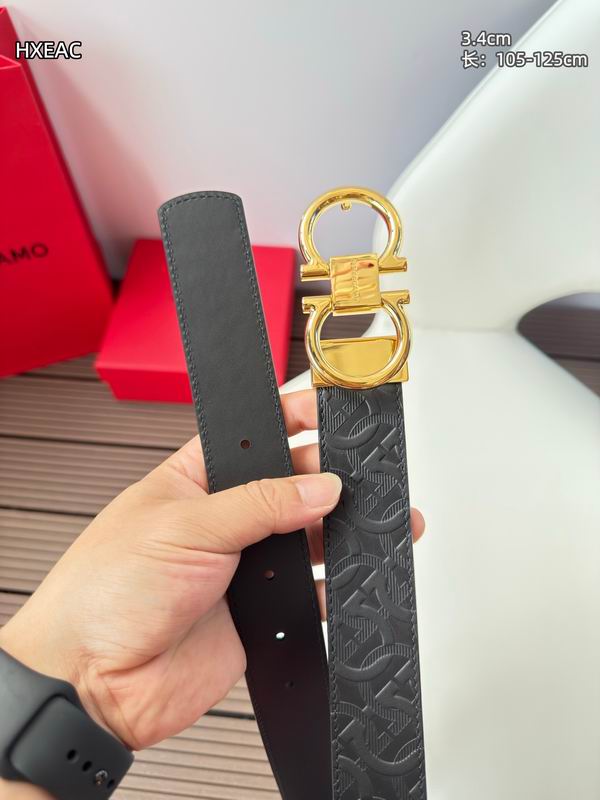 Ferragamo belt 34mmX105-125cm 8L (8)