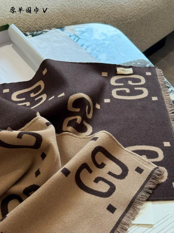 Gucci Scarf 190X35cm 100%羊绒 E33 (1)