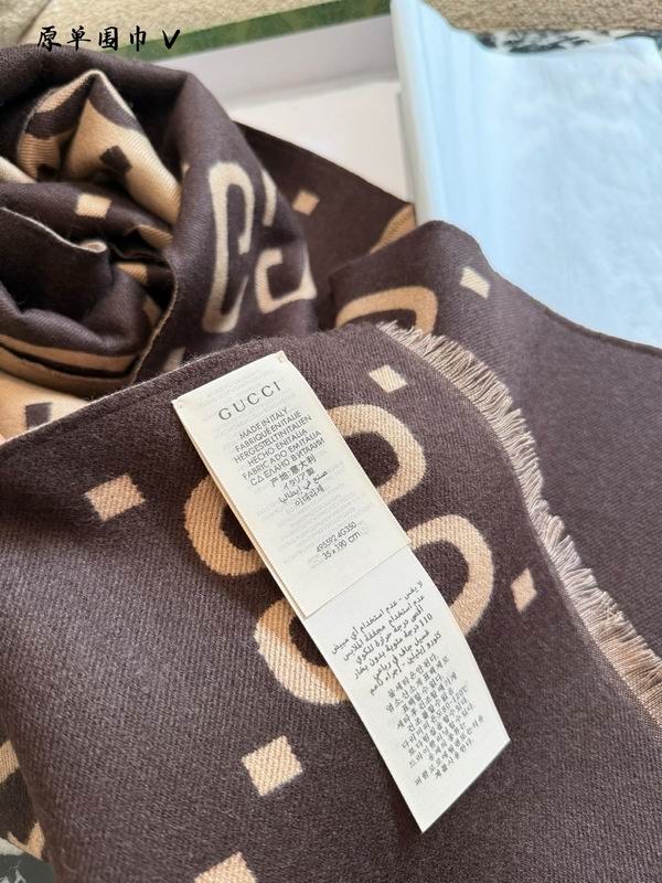Gucci Scarf 190X35cm 100%羊绒 E33 (3)