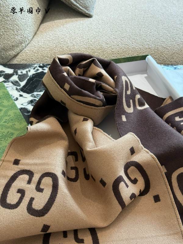 Gucci Scarf 190X35cm 100%羊绒 E33 (4)