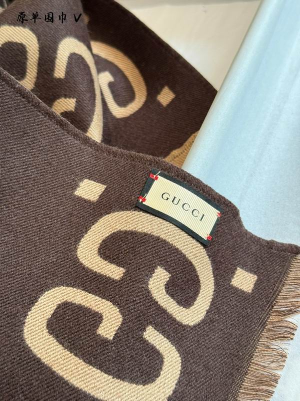 Gucci Scarf 190X35cm 100%羊绒 E33 (5)