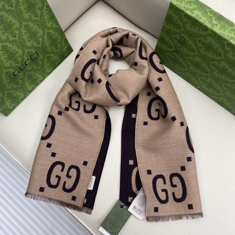 Gucci Scarf 35X180cm 91%羊绒9%真丝 E04 (10)