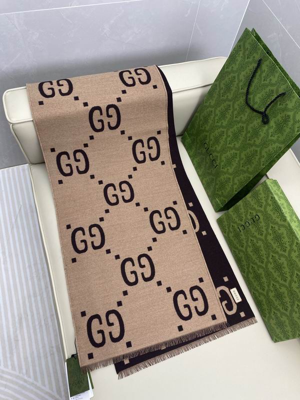 Gucci Scarf 35X180cm 91%羊绒9%真丝 E04 (14)