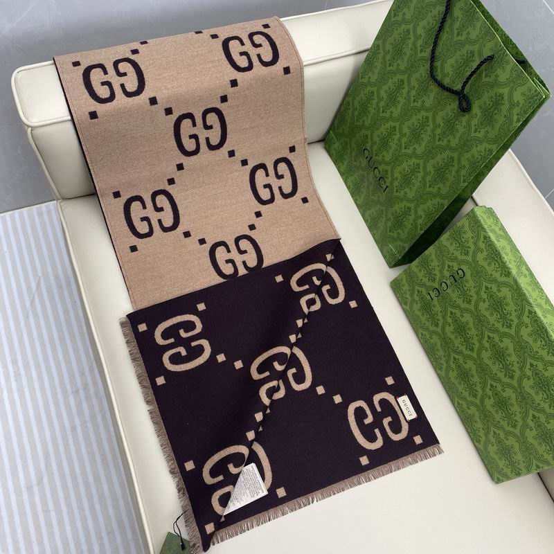 Gucci Scarf 35X180cm 91%羊绒9%真丝 E04 (15)