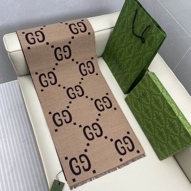 Gucci Scarf 35X180cm 91%羊绒9%真丝 E04 (16)