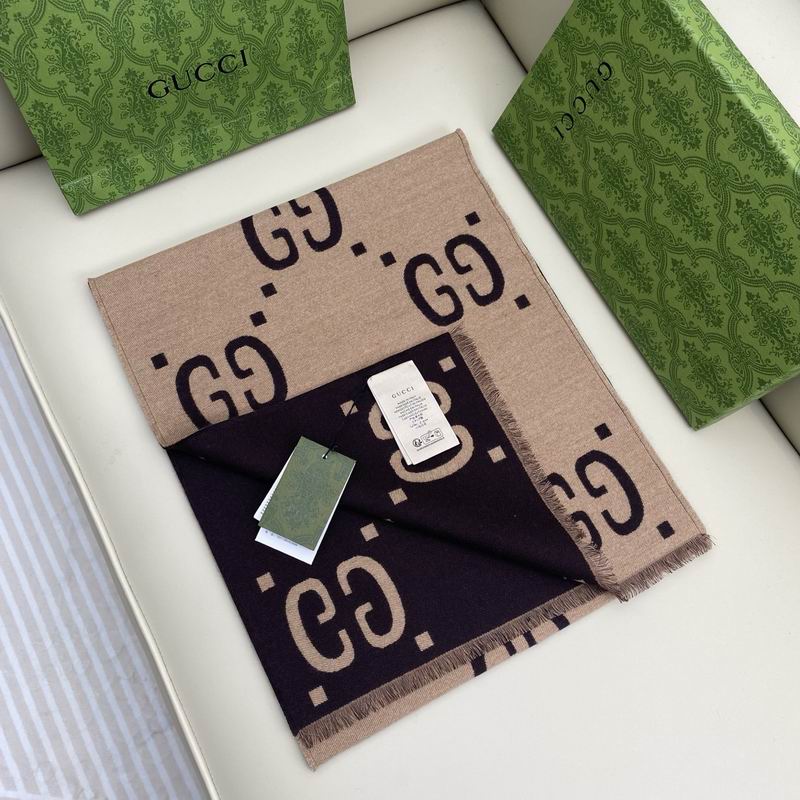 Gucci Scarf 35X180cm 91%羊绒9%真丝 E04 (17)
