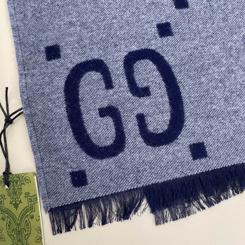 Gucci Scarf 35X180cm 91%羊绒9%真丝 E04 (2)