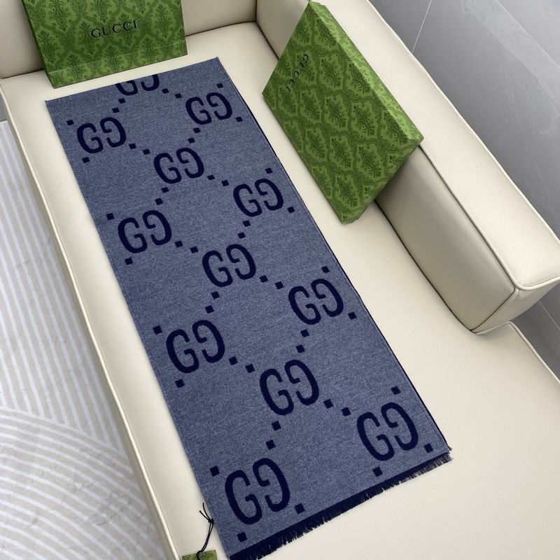 Gucci Scarf 35X180cm 91%羊绒9%真丝 E04 (4)