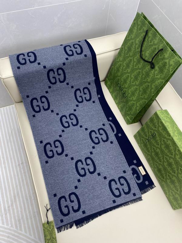 Gucci Scarf 35X180cm 91%羊绒9%真丝 E04 (5)