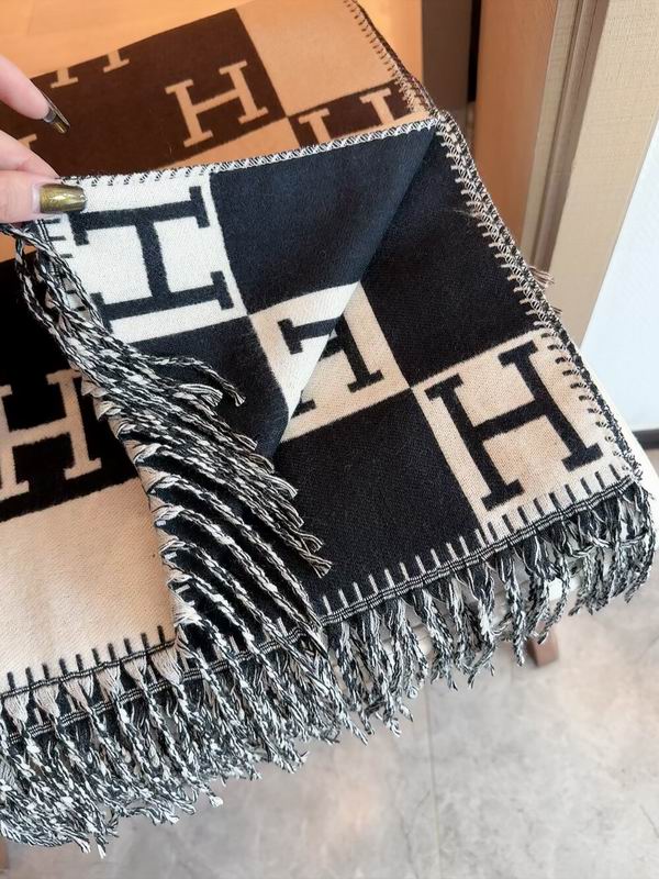 Hermes Scarf 180X65cm 70%羊绒30%真丝 E20 (12)