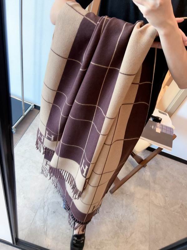 Hermes scarf 180X65cm 70%羊绒30%真丝 E15 (21)