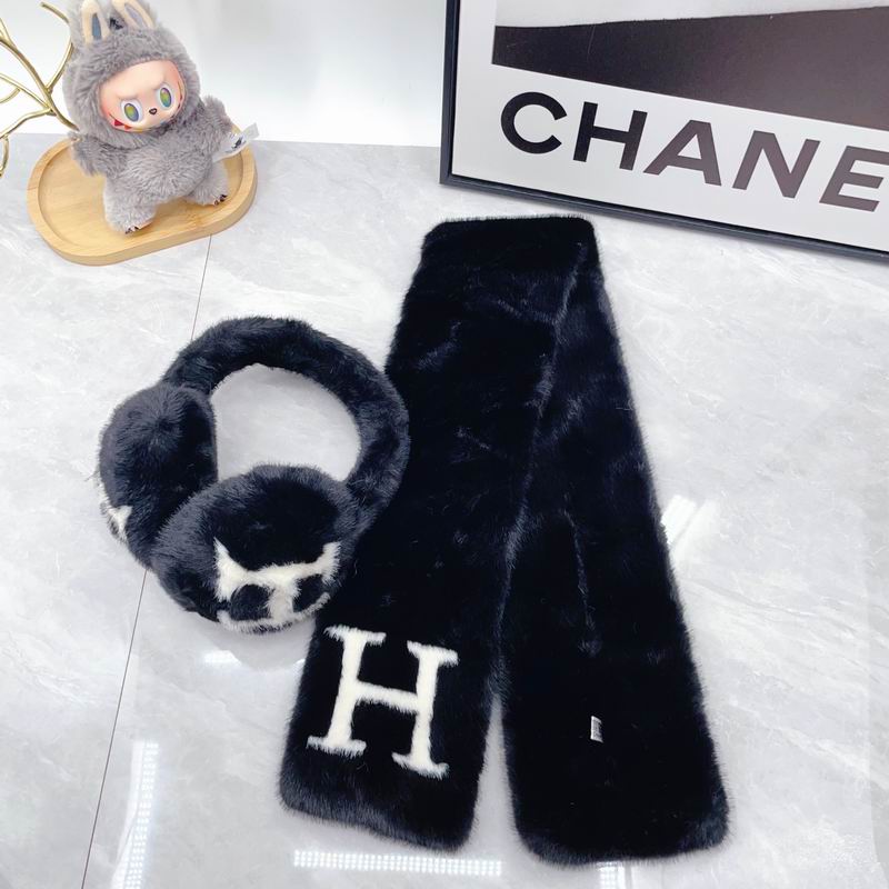 Hermes scarf earmuff dx (139)