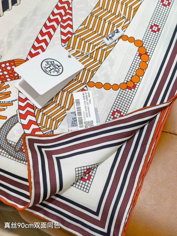 Hermes silk Scarf 90X90cm E03 (24)