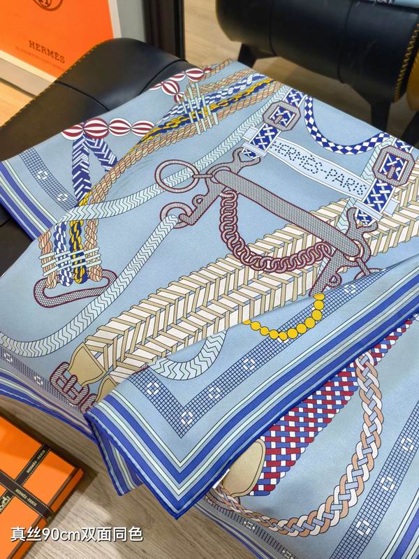 Hermes silk Scarf 90X90cm E03 (35)