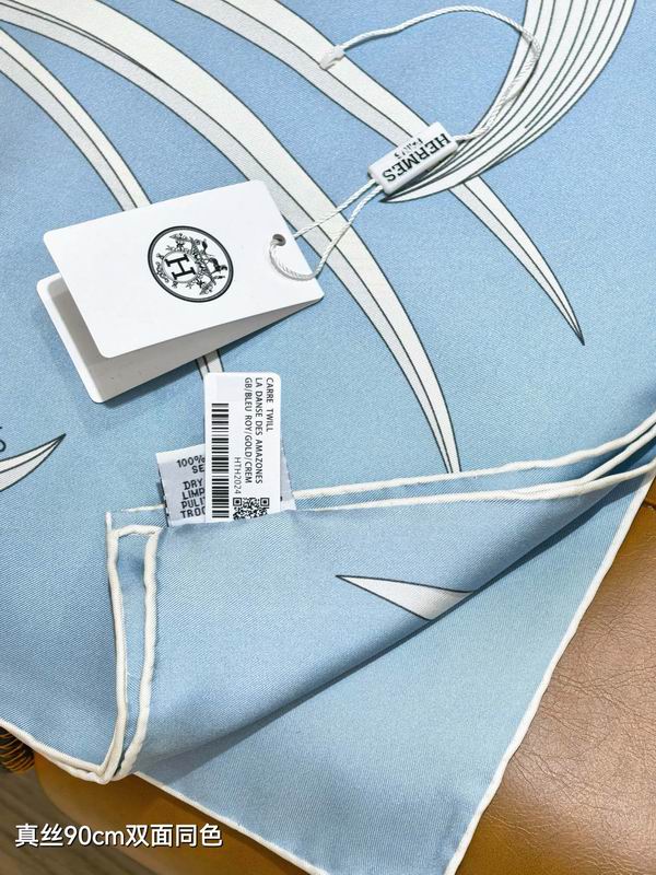 Hermes silk Scarf 90X90cm E22 (22)
