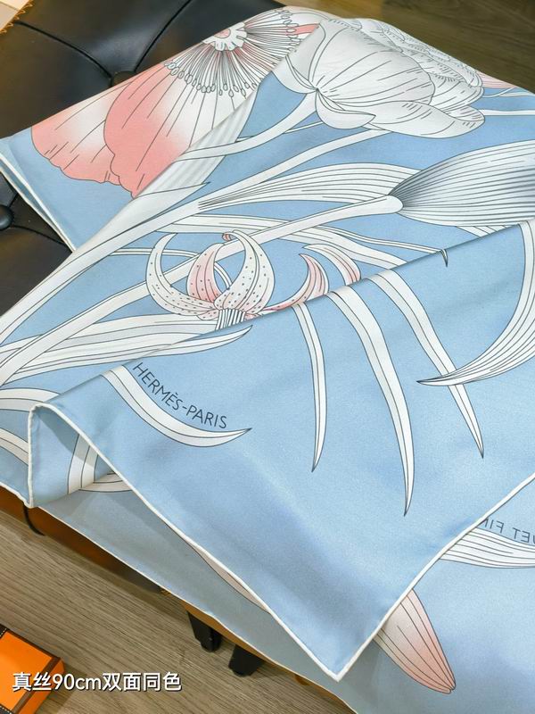 Hermes silk Scarf 90X90cm E22 (23)