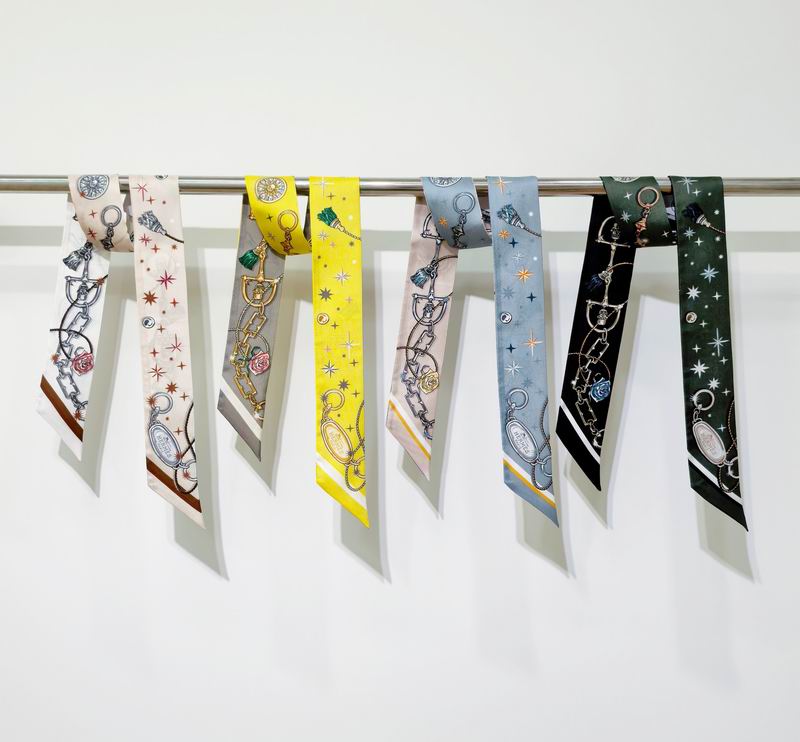 Hermes silk ribbon 5X86cm E01 (1)