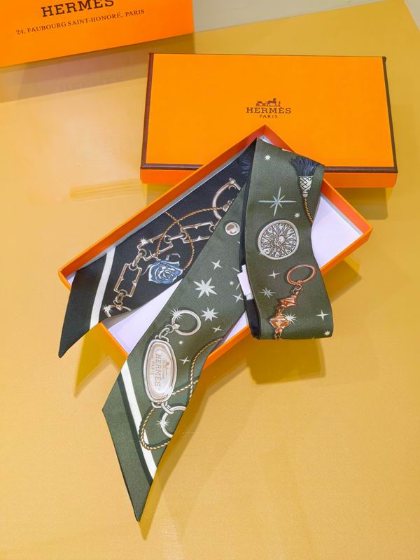 Hermes silk ribbon 5X86cm E01 (15)