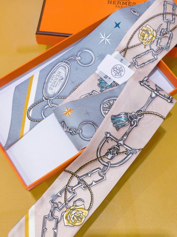 Hermes silk ribbon 5X86cm E01 (21)