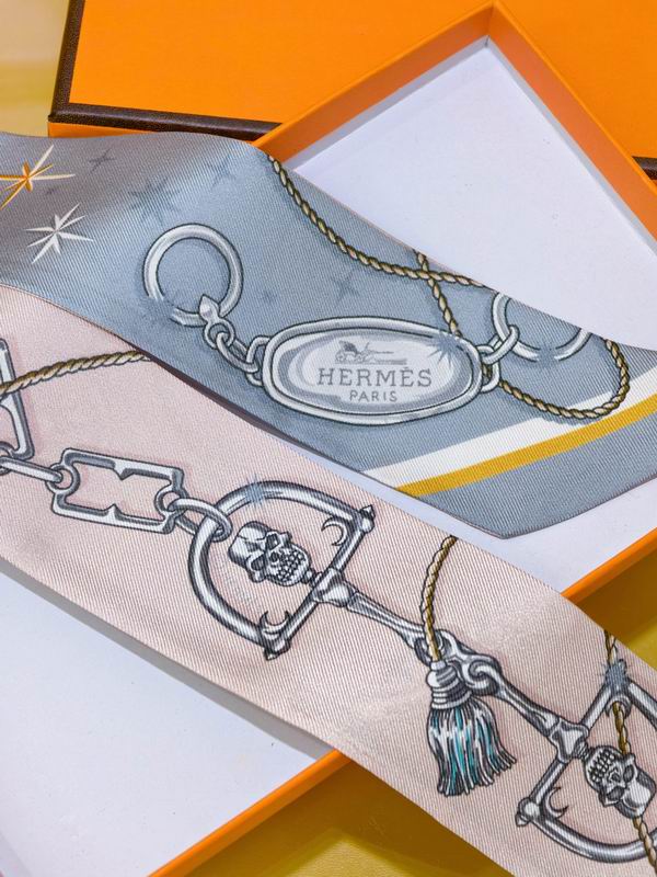 Hermes silk ribbon 5X86cm E01 (22)