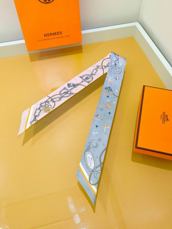 Hermes silk ribbon 5X86cm E01 (25)