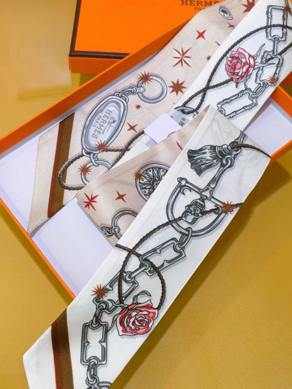 Hermes silk ribbon 5X86cm E01 (30)