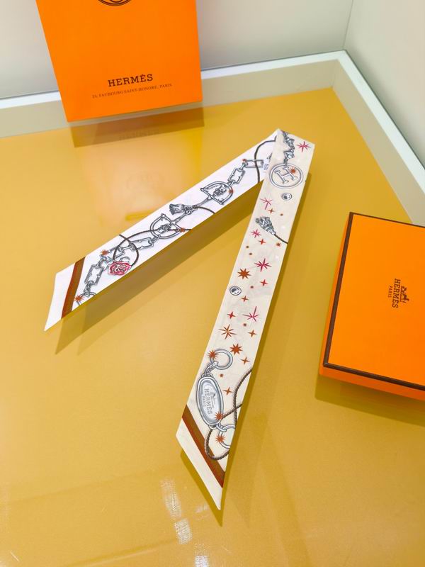 Hermes silk ribbon 5X86cm E01 (34)