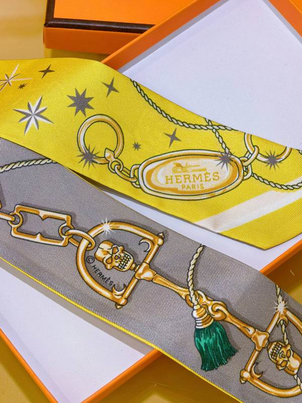 Hermes silk ribbon 5X86cm E01 (4)