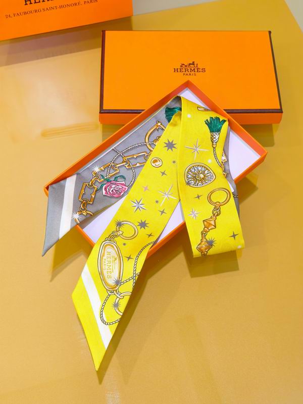 Hermes silk ribbon 5X86cm E01 (6)