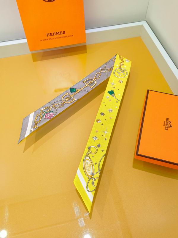 Hermes silk ribbon 5X86cm E01 (7)
