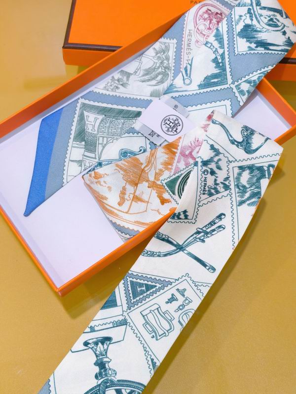 Hermes silk ribbon 5X86cm E02 (12)